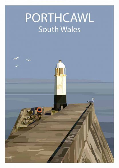 Porthcawl Lighthouse Art Print