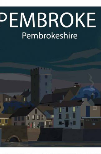 Pembroke by Night Art Print