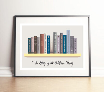 Personalised Our Story Art Print In Frame