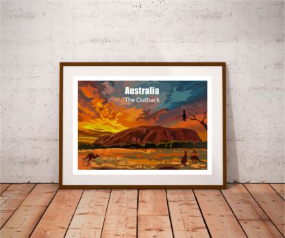 Australia Art Print In Frame
