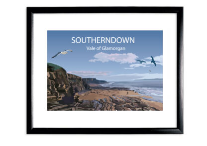 Southerndown Art Print in Frame